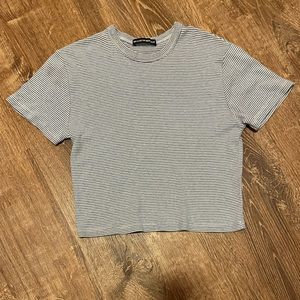 brandy melville striped crop top